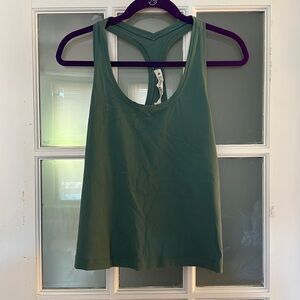 lululemon athletica sage green racerback tank size 14
